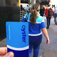 Woman's Clothes Look Like An Oyster Card