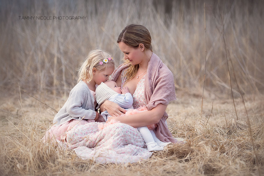 Woman breastfeeding