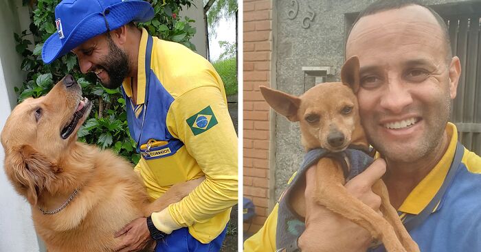 Breaking Stereotypes: 44 Selfies This Mailman Took With All The Animals He Befriended On His Route (New Pics)