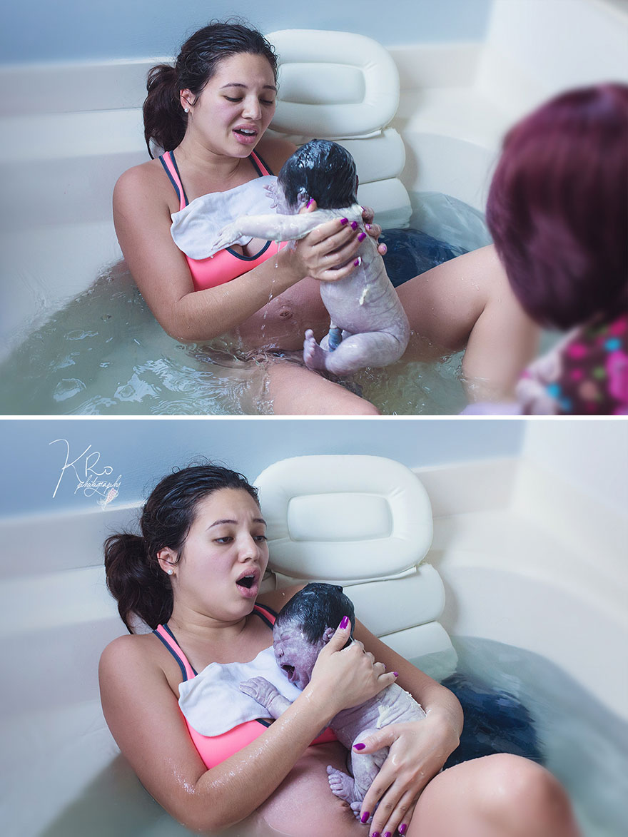 Photographer Captures Her Friend’s Beautiful Water <b>Birth</b>.