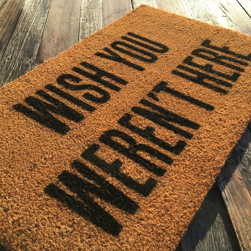 Very rude. Carhartt Doormat.