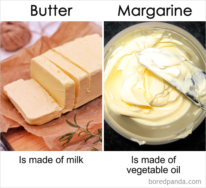 Из чего делается масло. Масло маргарин. Butter vs margarine. Из чего делается маргарин. Фото маргарин vs сливочное масло.