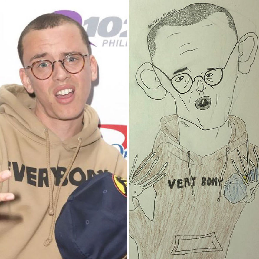 Ill famous. ТРЭШОВЫЕ известные люди. Весёлые карикатуры для телеграм. Logic Fan Cover Art.