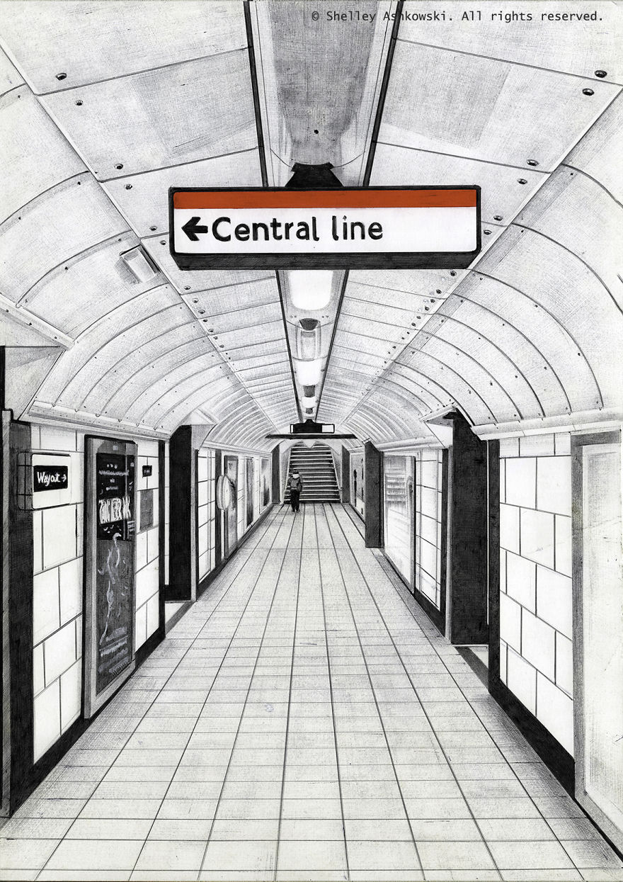 Станция метро любочка. Лондонское метро рисунки. London Underground рисунки. Central line. Рисунки на стенах метрополитена в Лондоне.