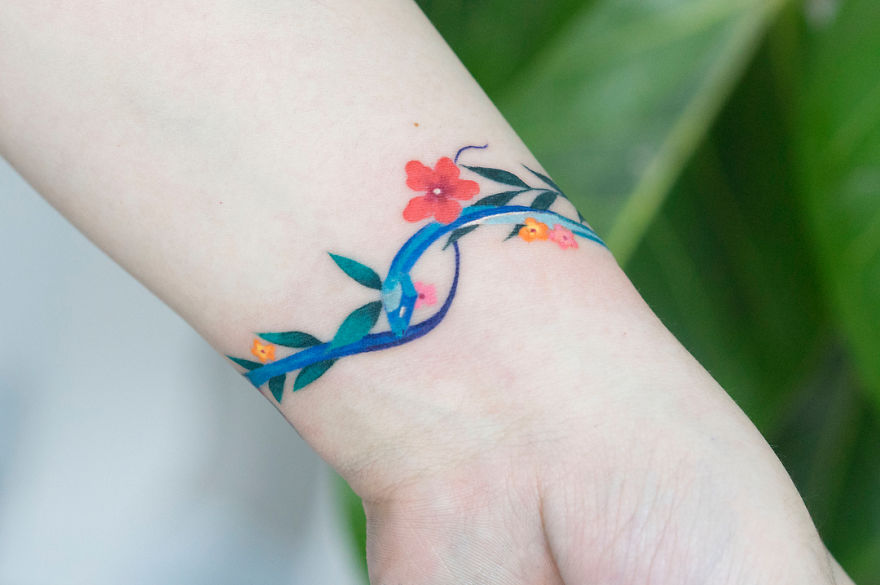 Colorful-Snake-Art-Zihee-Tattoo.