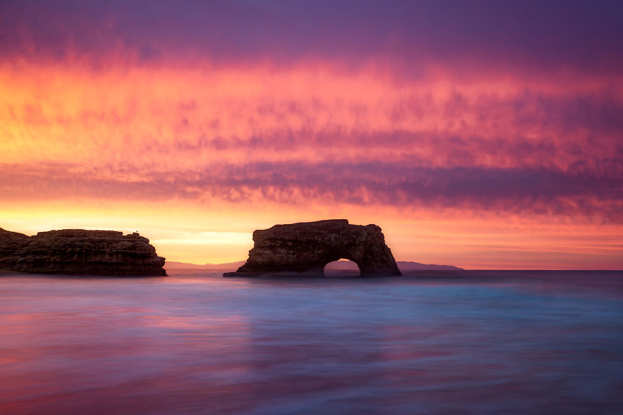 Калифорния море. Обои на рабочий стол Калифорния. Красоты Калифорнии. Sunset in Santa Cruz, Portugal.