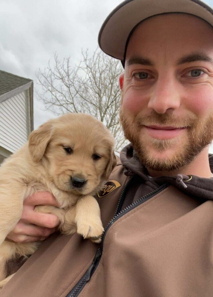 Как правильно сделать фото с собакой 35 Times UPS Drivers Were Lucky To Meet Dogs On Their Routes And Shared The Pics