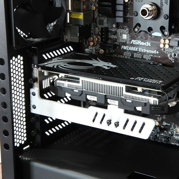 Supported new. GPU support Bracket. GPU Anti-sag Bracket. GPU sag support. Cooler Master ARGB GPU support Bracket.