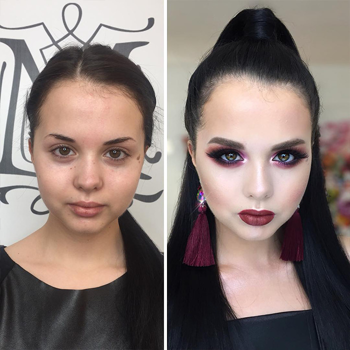 Make up russian. Сделать себя красивой на фото голливудское Преображение.