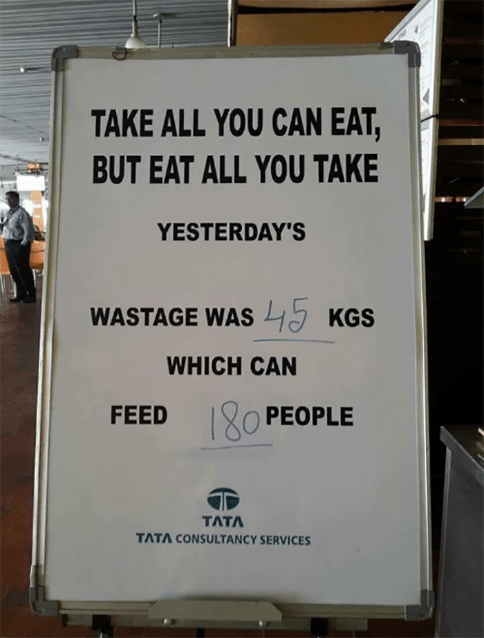 Restaurant Ask Customers To Stop Wasting Buffet Food