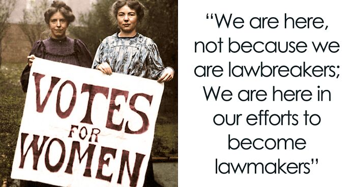 I Colorized Photos Of The Suffragette Movement And Their Fight For Equal Rights From 100 Years Ago