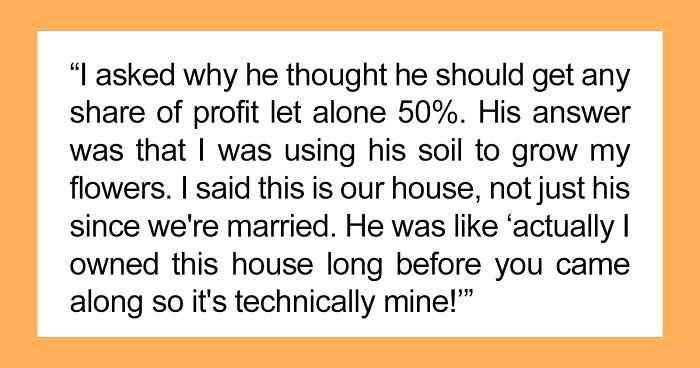 Husband Asks For 50% Of Wife's Booming Business Despite Never Believing In It, Wife Isn’t Having Any Of It