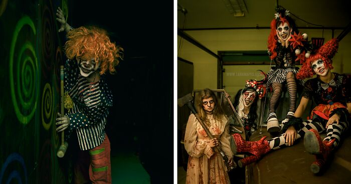 My 38 Photos Of Creepy Clowns That I Took In A Haunted House