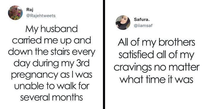 Women List How Men Helped Them During Their Pregnancy (27 Stories)