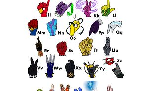 Comic Alphabet And Disney Numbers Asl Visual