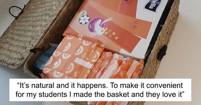 Male Teacher Gets Called 'Inappropriate' For Providing Free Feminine Hygiene Products To His Students