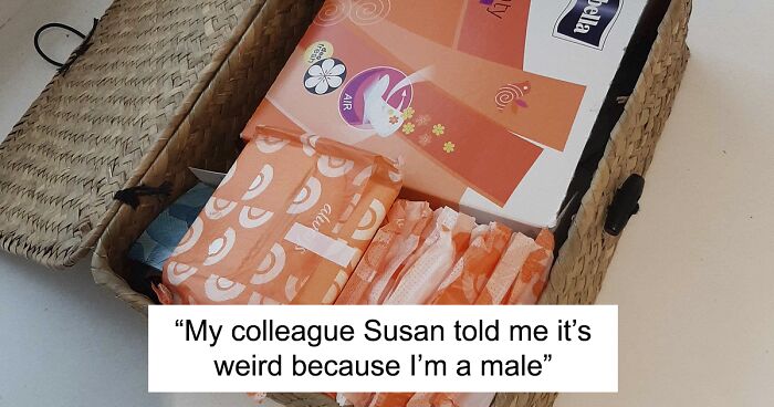 Teacher Makes A Basket Of Free Feminine Hygiene Products For His Students, Another Teacher Says It's Weird Because He's A Male