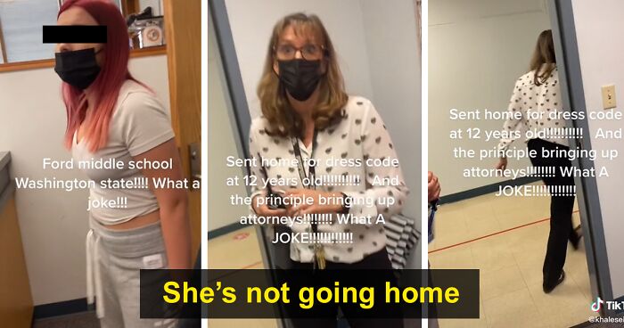 Mom Is Furious At School After They Tell Her Daughter She Can't Go Back To Class Over Dress Code Despite Her Having A New Shirt