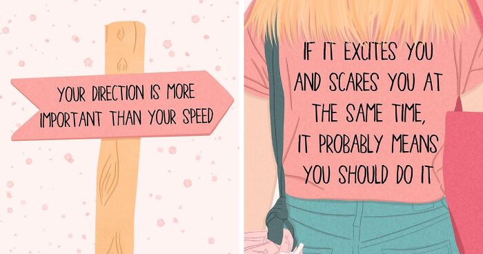 One Illustration A Day: I Make Uplifting Illustrations With Motivational Quotes To Empower Women All Around The World (70 Pics)