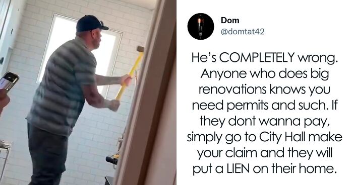 Contractor Sparks Debate About Who Is In The Wrong After Destroying The Shower He Just Renovated When The Customer Didn’t Pay