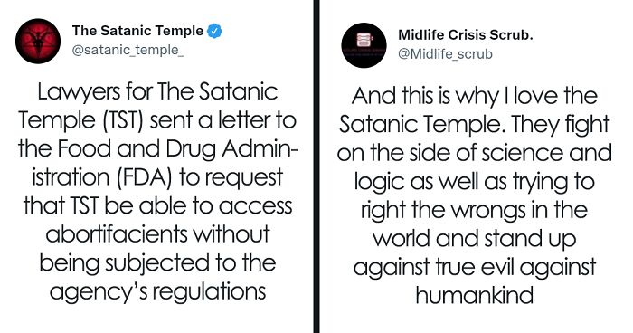 People Are Cheering For The Satanic Temple For Stepping Up To Protect Abortion Rights In A Viral Letter To The FDA