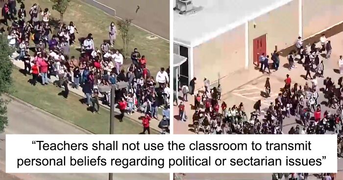 The Removal Of LGBTQ+ Safe Space Stickers Caused A Protest In One Texas School