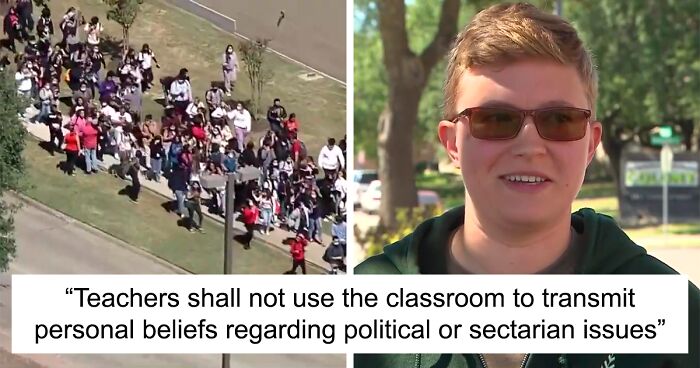 Texas Students Walk Out After LGBTQ+ Safe Space Stickers In Classrooms Were Removed by School