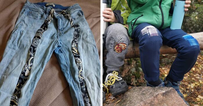 55 Times Folks Cleverly Repaired Their Clothes And Made Them Even Better, As Shared In This Online Group