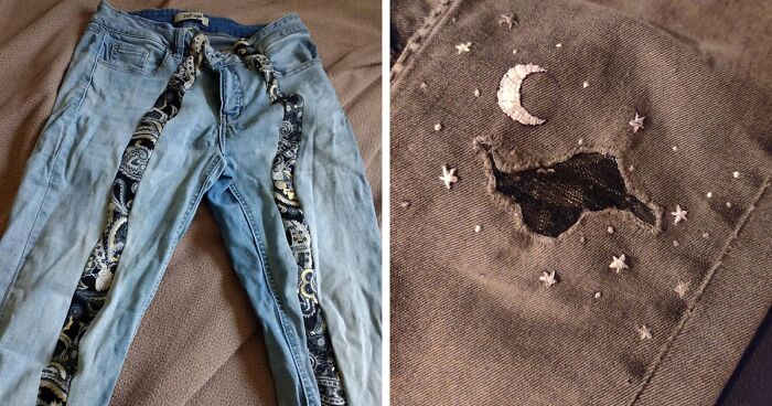 This Online Group Is Solely Dedicated To People Repairing Their Clothes In The Most Stunning Ways (55 Pics)