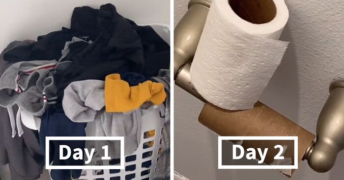 Husband Swears That He's The One Cleaning, Wife Announces A Week-Long Strike And Documents Everything On The Way