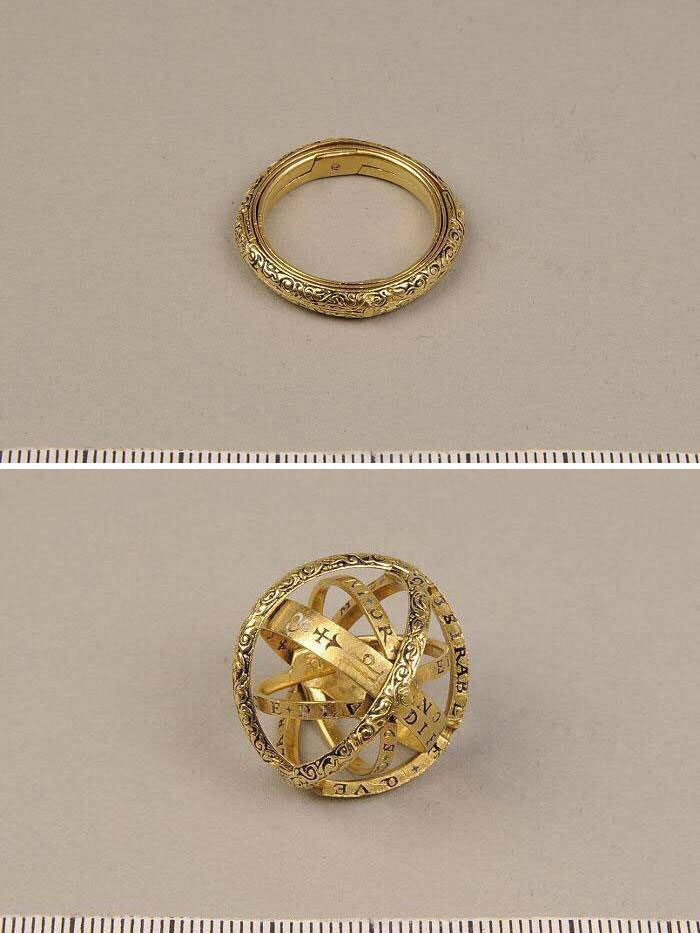 16th Century Ring That Turns Into An Astronomical Sphere