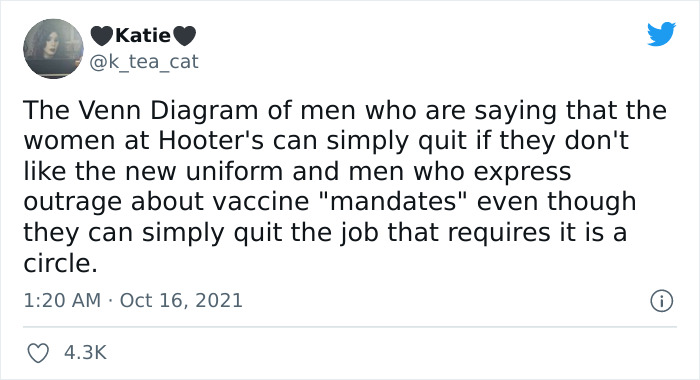 Hooters' New Uniform Shorts Are 'Like Underwear' & Staff Threatened To Quit  Over Them - Narcity