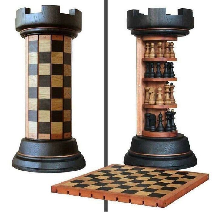 Rook Tower Pack-Away Chess Set