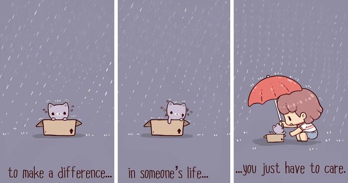 This Artist Creates Uplifting And Wholesome Comics, And Here 70 Of The Best Ones (New Pics)