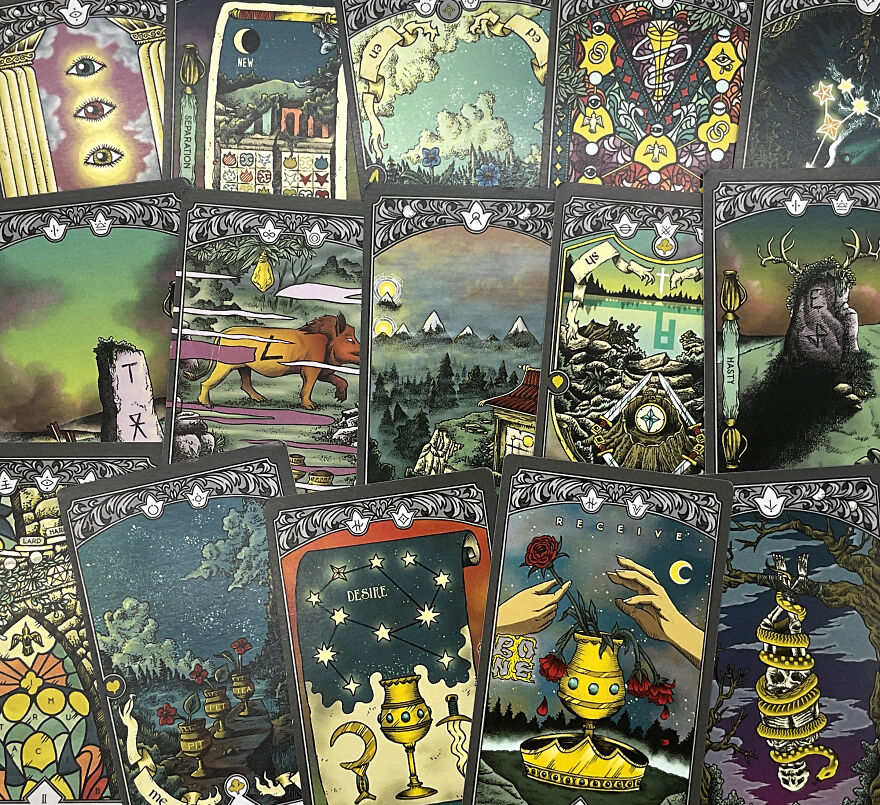 We Created An Illustrated Puzzle Adventure In A Tarot Deck