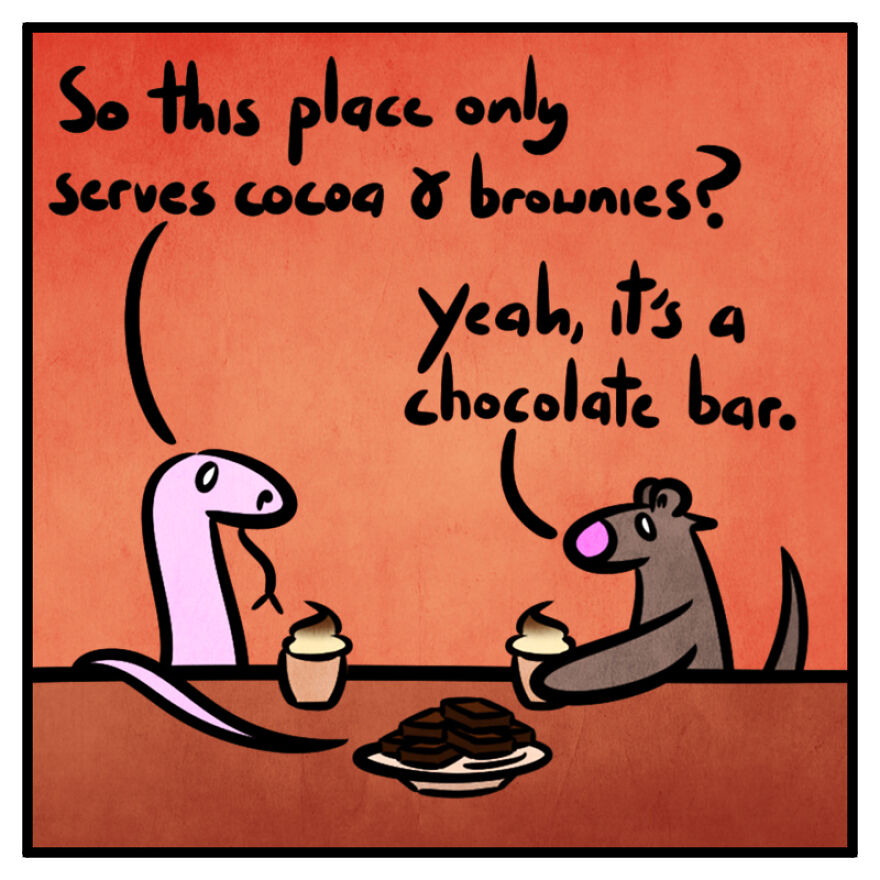 I Make One-Panel Comics Starring A Mongoose And Snake, And Here Are 25 ...