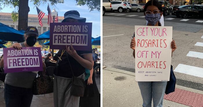 45 Protest Signs That Accurately Reflect People’s Opinions About Texas’ Abortion Law