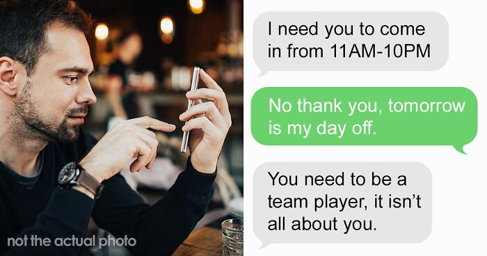 Boss Texts Bartender At 3 AM To Come To Work On Their Day Off, Changes His Tone Immediately When They Quit