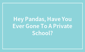 Hey Pandas, Have You Ever Gone To A Private School?