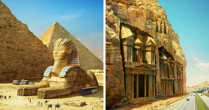 Digital Artist Recreated What These 10 Famous Historical And Legendary Monuments Would Look Like If They'd Survived To The Present Day