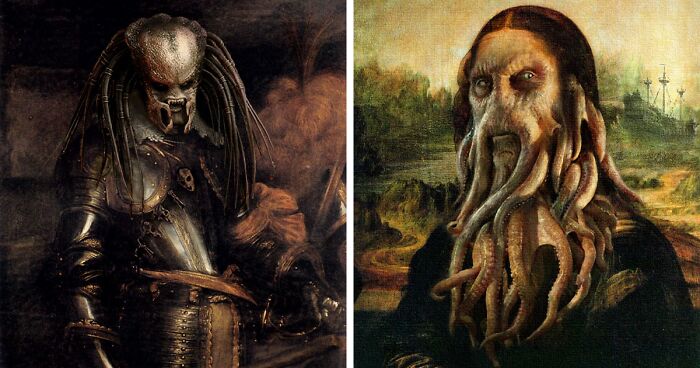 In Honor Of Halloween, These Designers Created These 90 Images Using Classical Paintings And Spooky Pop Culture