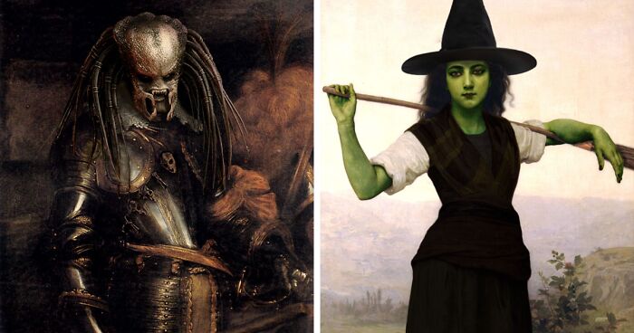 In Honor Of Halloween, Artists From DesignCrowd Combine Classical Paintings With Halloween Pop Culture (30 Pics)