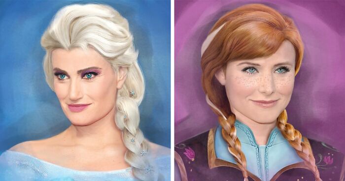 If Disney Characters Looked Like The Actors Voicing Them: 8 Illustrations By This Artist