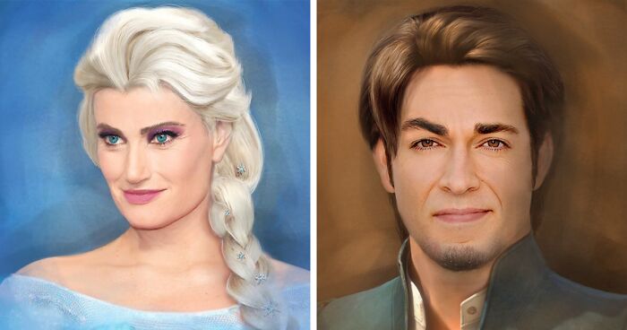 Illustrator Imagines Disney Characters Looking Like Their Voice Actors (8 Pics)