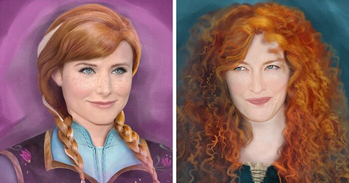 Artist Transforms 8 Actors To Look Like The Disney Characters They Voiced