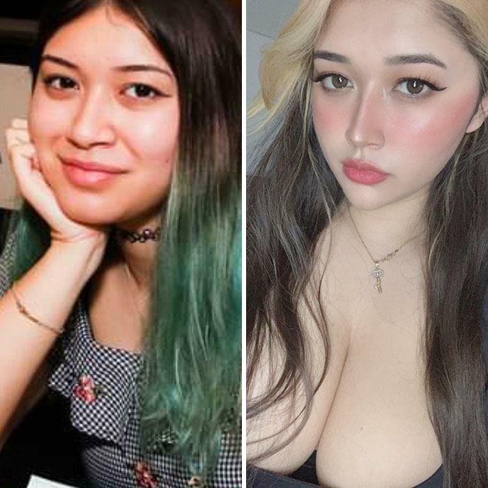 Tagged vs. Social Media: This Popular Chick In Discord Gaming Communities Really Warps Her Head/Chin/Neck Smaller To Get Big Bobs