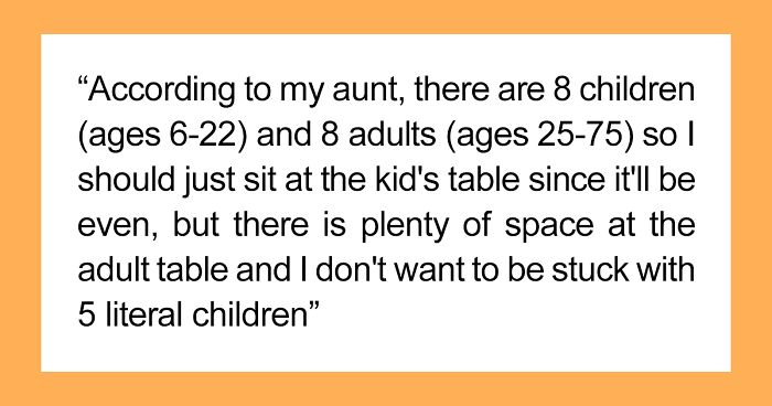 After Being Forced To Sit At The Kids' Table During A Family Gathering, This 22-Year-Old Guy Takes The Quiche He Brought And Leaves