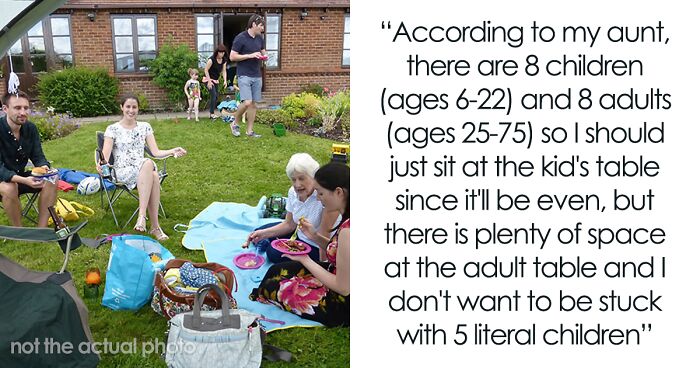 Guy Takes Off From Family Reunion After Aunt Demands He Sit At The Kids’ Table