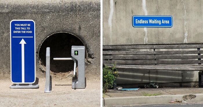 Artist Creates Witty And Clever Street Signs That Are Easy To Miss (103 Pics)