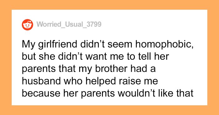 Girlfriend's Homophobic Parents Start Insulting Guy's Gay Brother During Dinner, He Walks Out, Wonders If He Did The Right Thing